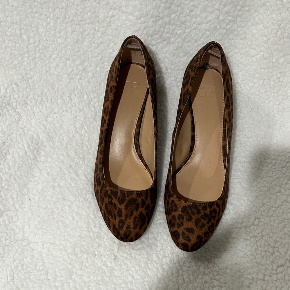 JustFab Brown Leopard Print Flats